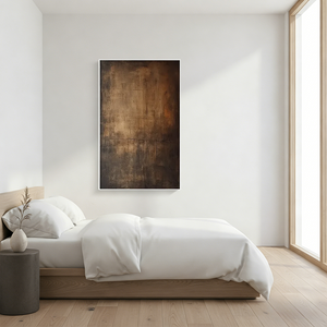 Wabi-Sabi Textured Earth Tone Oil Painting | Hand-Painted Wall Art #SS090