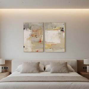 Wabi-Sabi Wall Art Set | Modern Minimalist Textured Painting #SS105