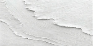 Large White Ocean Wave Textured Oil Painting #SS120
