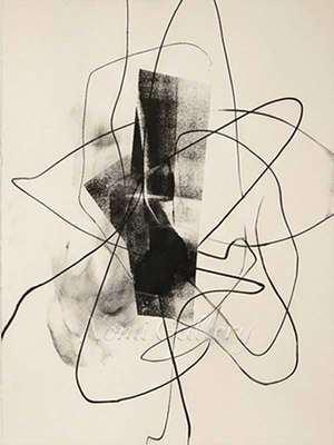 Minimalist Abstract Line Handmade Oil Painting #SS153
