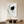 Large hand-painted 3D textured abstract oil painting with heavy black brushstrokes on a white background, styled in a minimalist Boho living room.