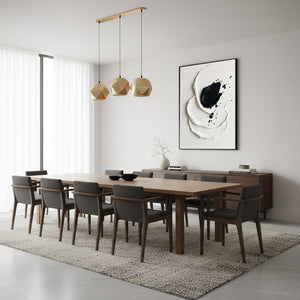 3D Textured Black and White Abstract Oil Painting #SS123