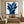 Modern Blue and Black Brushstroke Abstract Painting #SS236