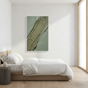 Original Hand-Painted Organic Fluid Curves Fine Art #SS162