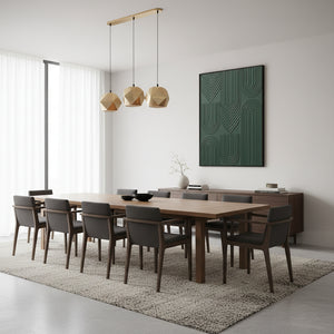 3D Forest Green Textured Geometric Wall Art #SS124