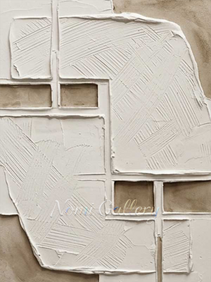 Textured White Abstract Oil Painting | Wabi-Sabi Wall Art #SS165