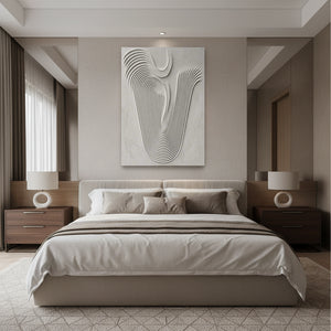 3D Beige Sunburst Abstract Textured Wall Art #SS129