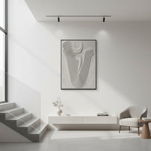 3D Beige Sunburst Abstract Textured Wall Art #SS129