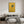 Vintage Yellow Canvas Wall Art - Single Bird #SS260