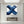 English: Modern Blue Cross Stroke Minimalist Hand-Painted Abstract Oil Canvas #SS241