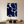 Handmade Cobalt Blue Abstract Curved Canvas Art #SS180