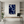 Handmade Cobalt Blue Abstract Curved Canvas Art #SS180