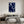 Handmade Cobalt Blue Abstract Curved Canvas Art #SS180