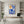 Handmade Modern Blue Bird and Orange Fruit Abstract Canvas Art #TC029