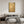 Handmade Gold Line Minimalist Textured Abstract Canvas Art #SS189