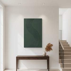 3D Textured S-Curve Geometric Abstract Oil Painting #SS138