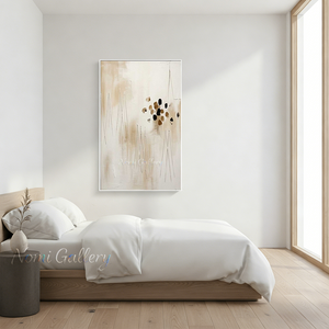 Handmade Minimalist Abstract Earth Tone Canvas Wall Art #TC002