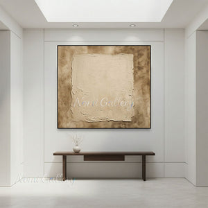 Minimalist Wabi-Sabi Textured Plaster Effect Hand-Painted Art #SS242