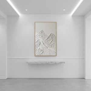 Modern Minimalist Mountain Wall Art | 3D Textured Abstract #SS143