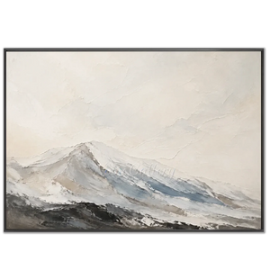 Abstract Textured Mountain Peaks Oil Painting #NM527