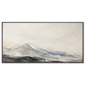 Abstract Textured Mountain Peaks Oil Painting #NM527