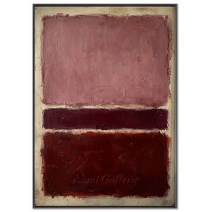 Abstract Plum & Crimson Harmony Oil Painting #NM565