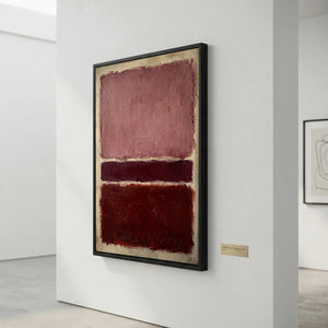 Abstract Plum & Crimson Harmony Oil Painting #NM565