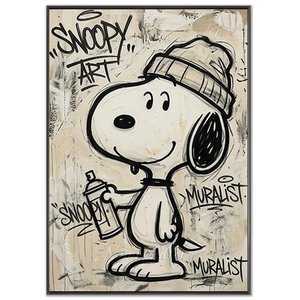 snoopy-graffiti-canvas-black-frame-02.webp