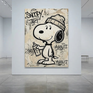 snoopy-graffiti-canvas-for-minimalist-gallery-wall-03.webp