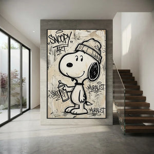 snoopy-graffiti-canvas-for-modern-staircase-decor-07.webp