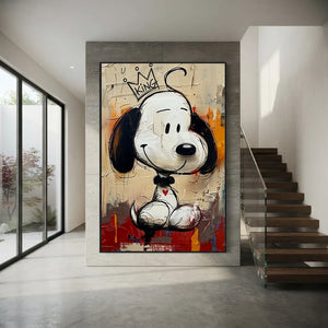 snoopy-handmade-pop-art-for-modern-staircase-decor-09.webp