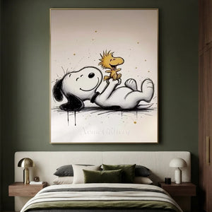 snoopy-wall-art-for-luxurious-bedroom-09.webp