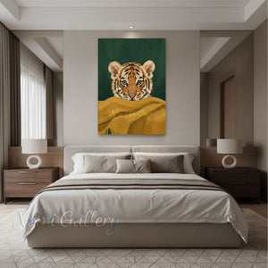 Cute Tiger Cub Canvas Art for Kids Room & Nursery Wall Decor #SS281
