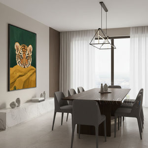 Cute Tiger Cub Canvas Art for Kids Room & Nursery Wall Decor #SS281