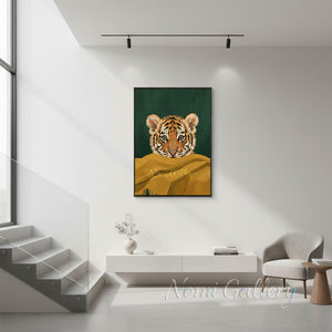 Cute Tiger Cub Canvas Art for Kids Room & Nursery Wall Decor #SS281